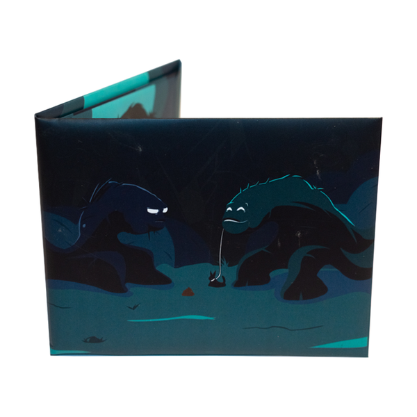 Alex Nisa Two Blue Monsters Illustration Paper Wallet