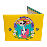 Maribel Cohere Mexican Skull Yellow Paper Wallet