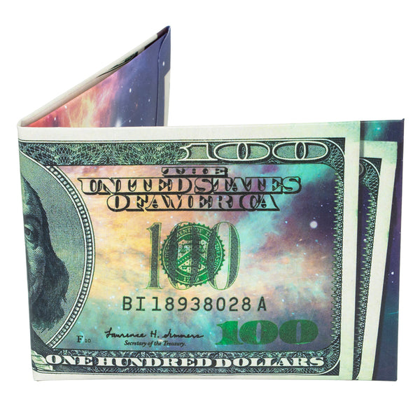 Cosmic One-Hundred Dollar Bill Mini Paper Wallet