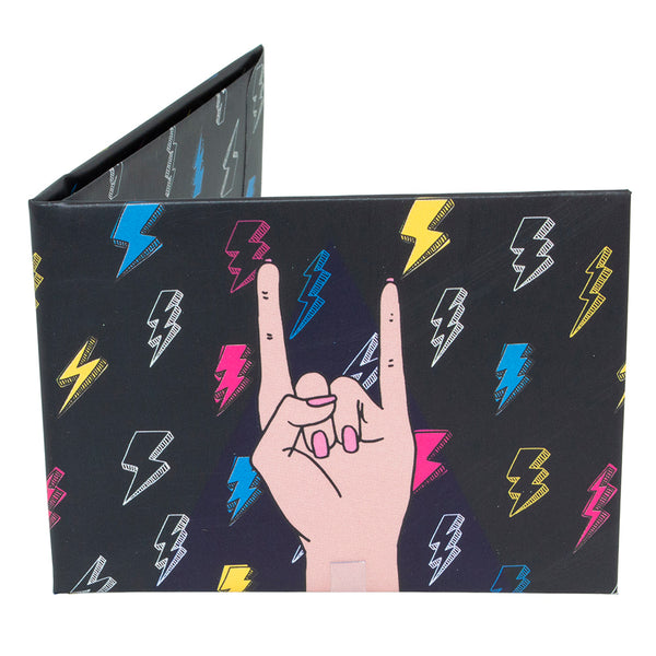 Rock n Roll Hand-Horns Mini Paper Wallet